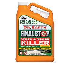 Natural armor weed & grass killer is based on citrus, sodium, glycerin, essential oil, water and acetic acid (vinegar). Dr Earth Organic Natural Final Stop Weed Grass Killer 1 Gallon Rtu Walmart Com Walmart Com