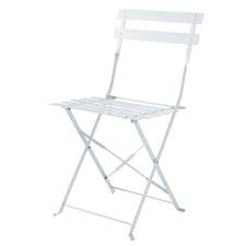 2 Chaises De Jardin Pliantes En Metal Epoxy Blanc H80 Chaise Pliante Chaise De Jardin Chaise