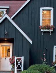 Trim also comes in all sorts of shapes. Eye Candy 10 Dark Painted Exteriors House Paint Exterior Exterior House Colors Red Roof House