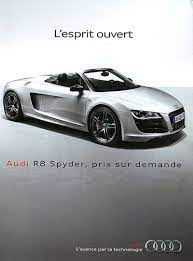 Www Asitag Com Interactive Ad Proposal For The Audi R 8 Spyder Audi R8 Audi R8 Spyder Belle Voiture
