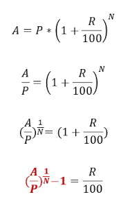 Calculate Cagr Compounded Annual Growth Rate Using Excel Formulas Excel Formula Excel Formula