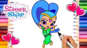 Shimmer and shine is an american animated tv show created by farnaz esnaashari charmatz in 2015 shimmer and shine coloring pages help kids love their favorite nick characters. Shimmer And Shine Coloring Page Shimmer And Shine Coloring Book Printable Coloring Page Nick Jr Youtube