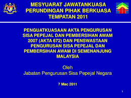1) jpspn adalah untuk menjalankan tanggungjawab terhadap pengurusan sisa pepejal dan pembersihan awam. Ppt Mesyuarat Jawatankuasa Perundingan Pihak Berkuasa Tempatan 2011 Powerpoint Presentation Id 3322104