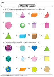 Typically placed at highly visible, readily accessible locations, they provide pupils (and even teachers) with visual… Comparing 2d And 3d Shapes Worksheets