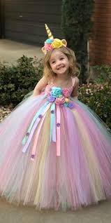 Little Girl Unicorn Vestido De Halloween Vestido De Unicornio Vestidos De Bebe Menina