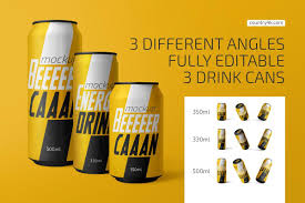 Drink Can Mockup Bundle In 2020 Mockup Drinks Creative Packaging