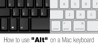 alt key on mac how to use option and command keys for