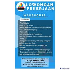 Lowongan sip malam di tegal. Lowongan Kerja Sebagai Staff 2021