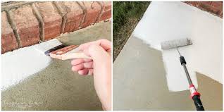 The best paints for concrete contain binders that allow the coating to contract and expand with concrete as it cools and warms. How To Paint A Concrete Patio The Turquoise Home