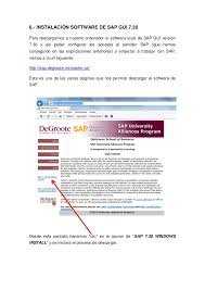 Nueva versión sap gui 7.70 para microsoft windows. 6 Instalacion Software De Sap Gui 7 30