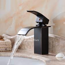 Excellent service · upgrade your home · top quality products Waterfall Bathroom Faucet Black Oil Rubbed Bronze Centerset Single Handle