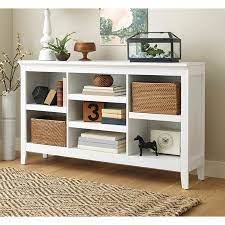 Fatorri 8 cube storage organizer bookshelf, rustic wood cubby bookcase, industrial horizontal long shelf for living room (walnut brown, 62 inch) 4.9 out of 5 stars 60. Threshold Carson Horizontal Bookcase White Finish Walmart Com Walmart Com