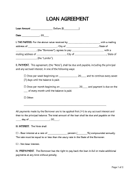 Feel free to download the pdf template and customize it by adding all the personal assets such as bank accounts, fixed deposits, immovable properties and other precious belongings. 38 Free Loan Agreement Templates Forms Word Pdf