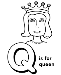 New free coloring pages stay creative at home with our latest. Q For Queen Vocabulary Printable Picture