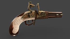 Military since world war ii. Double Barrel Flintlock Pistol Buy Royalty Free 3d Model By Simon Thomas Ketels Simonketels 8a24154