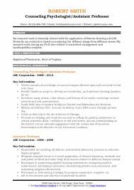 assistant professor resume samples