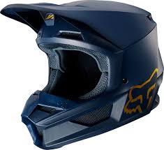 Fox Racing 2019 V1 Navy Gold Se Helmet Color Navygold Size 2x