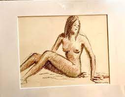 CIRCA 1937 FEMALE NUDE BY BUCKS COUNTY ARTIST VINCENT LAVELL | eBay
