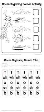 Ocean Beginning Sounds Activity Printable From Lakeshore Learning Kindergarten Ocean Activities Preschool Ocean Unit Kindergarten Preschool Alphabet Fun