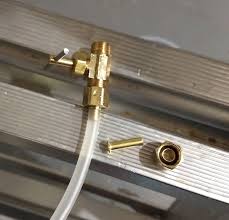 I have a brass t fitting on my cold water ok i must have gotten the wrong type then. Needle Valve Connection To Plastic Tubing Home Improvement Stack Exchange