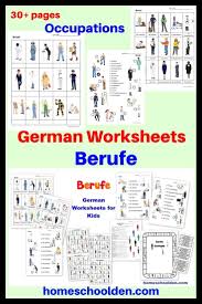 German Worksheets Berufe Occupations In 2020 Worksheets For Kids Learn German Printable Packet