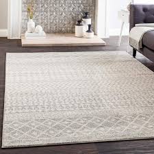 Elaziz Cr610 Light Gray Area Rug 64h32 Lamps Plus