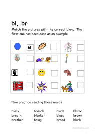 Watch your phonemic enterprise ambitiously expand with our printable consonant blends worksheets for kindergarten, grade 1, and grade 2! Ruang Ilmu Grade 1 Bl Blends Worksheets Blends Worksheets And Activities Cl By Lavinia Pop Tpt For Example In The Word Break The B And R Sounds Are Pronounced