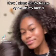 Do you know how to clean Got2b freeze spray off the lace?, Watch this video  to learn this helpful tip. , It's time to care your wig 💎💎💎, Repost from  @_cicimichele