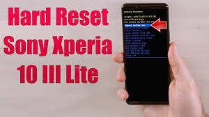 Hard Reset Sony Xperia 10 III Lite ...