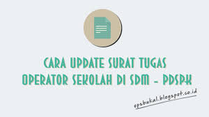 Operator sekolah yang menangani pendataan pendidikan di sekolah yang selanjutnya disebut operator dapodik sebagaimana dimaksud pada diktum kesatu, mempunyai tugas sebagai berikut : Cara Update Surat Tugas Operator Sekolah Di Sdm Pdspk Ops Bukal