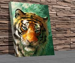 Free uk delivery on orders over £50. Tiger Eyes Canvas Art Fleeting Art Studio