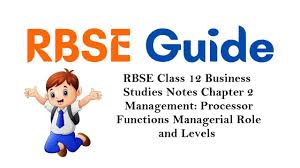 Ncert books are issued by cbse consistently specifying the educational. Rbse Class 12 Business Studies Notes Chapter 2 Management Processor Functions Managerial Role And Levels Rbse Guide