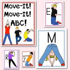 And same goes with the english alphabet letters, these can also be downloaded very easily and we won't ask for any payment from you. Alphabet Movement Yoga Cards Multisensory Learning For Prek And Kindergarten