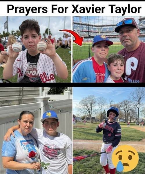 Community rallies around Xavier Taylor after baseball injury