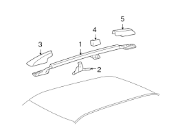 Remember, you are buying here an original genuine toyota highlander part so the quality level, fit compatibility and. Roof Rack For 2006 Toyota Highlander Toyota Parts Center
