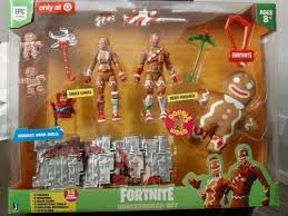 The rarity for each item in the set can be different, like one outfit can be legendary and pickaxe or glider can be rare or another item. Buy Fortnite 4 Gingerbread Toy Figure Set Ginger Gunner Merry Marauder Target Online In Lebanon 313050040746