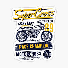 Sementara supra x125, desainnya juga sporty tapi ada aura mewah di sana. Motorcross Stickers Redbubble
