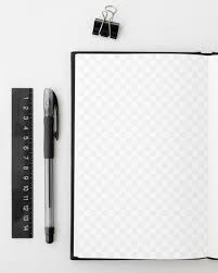 Blank Notebook Page With Stationary Design Element Free Image By Rawpixel Com Kutthaleeyo In 2020 Stationary Design Design Element Blank Notebook