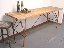 Vintage Wallpaper Table Folding Table Wood Work Surface Farmhouse Decor Industrial Decor Workbench Lon Wood Folding Table Bar Table Diy Wooden Bar Table