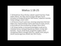 Orang yang punya otoritas memiliki keyakinan diri. Renungan Matius 1 18 25 Youtube