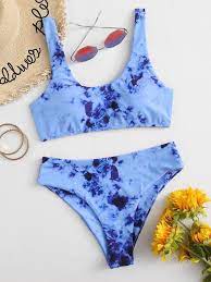 Tie Dye High Waisted Bikini Swimsuit Shein Usa Bikinis Swimsuits Bikini Swimsuits