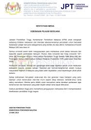 Malaysia memiliki sejumlah aturan yang cenderung mengekang kebebasan pers. Kpm Kenyataan Media Jpt Kebebasan Pelajar Bersuara