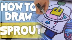 Video tutorial showing how to draw new shark leon skin from brawl stars. How To Draw Sprout Brawl Stars Lexton Art Youtube