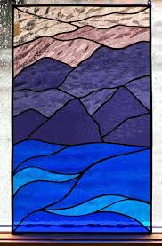Mountain Stained Glass Stained Glass Mosaic Stained Glass Patterns