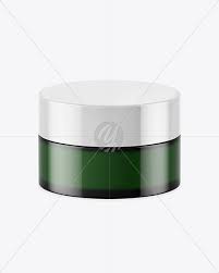 Download Dark Green Glass Cosmetic Jar Mockup In Jar Mockups On Yellow Images Object Mockups PSD Mockup Templates