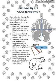 Measurement Draw A Life Size Polar Bear Paw Compare To Your Hand Size Polar Bear Paw Bear Paws Polar Bear