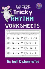 Music Rhythm Worksheets Tie Half Whole Notes Rhythm Worksheets Music Rhythm Worksheets Music Vocabulary
