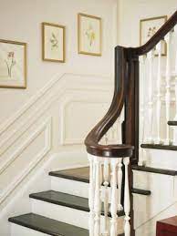 2 Stairway Landing Volte Handrail Gooseneck Google Search Banister Remodel Wood Banister Stair Railing