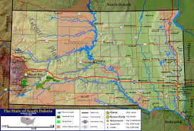 South Dakota 1879 Landmark Map Google Search South Dakota South Dakota State Map