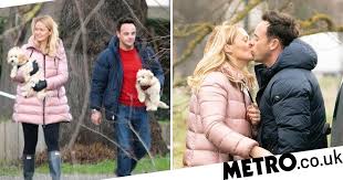 Embattled ant mcpartlin appears to have confirmed his return to i'm a celebrity. Ant Mcpartlin And Anne Marie Corbett Can T Help But Get Kissy As They Dote On Dec Donnelly S Daughter Newsgroove Uk